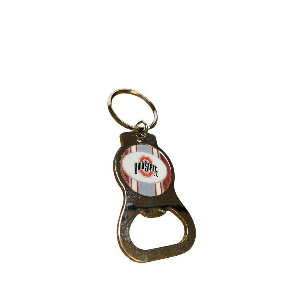 Ohio State Buckeyes Bottle Opener Keychain Metal Block O Logo NCAA‎ Fan Gear